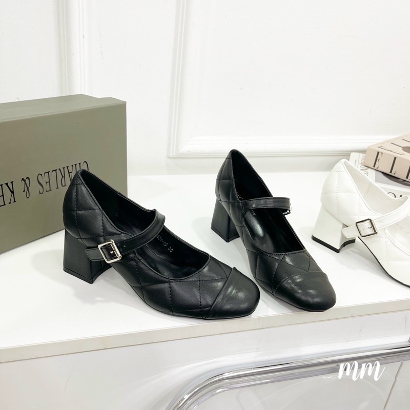 Giày búp bê nữ CNK chám mũi tròn 2 màu