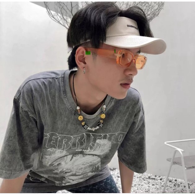 Áo thun WASH XÁM vải cotton nhuộm tiedye loang màu xám form rộng unisex nam nữ