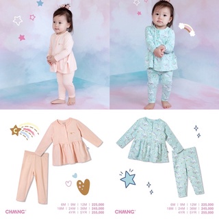 Bộ Dài Tay Thu Đông Bé Gái, Bộ Babydoll Pony Xanh, Pony Cam CHAANG 6M-5Y