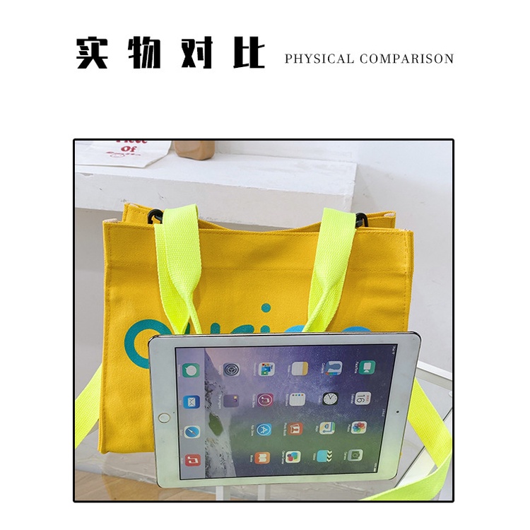 One Túi Xách Vải canvas Cỡ Lớn Phong Cách Hàn Quốc Cho Bé