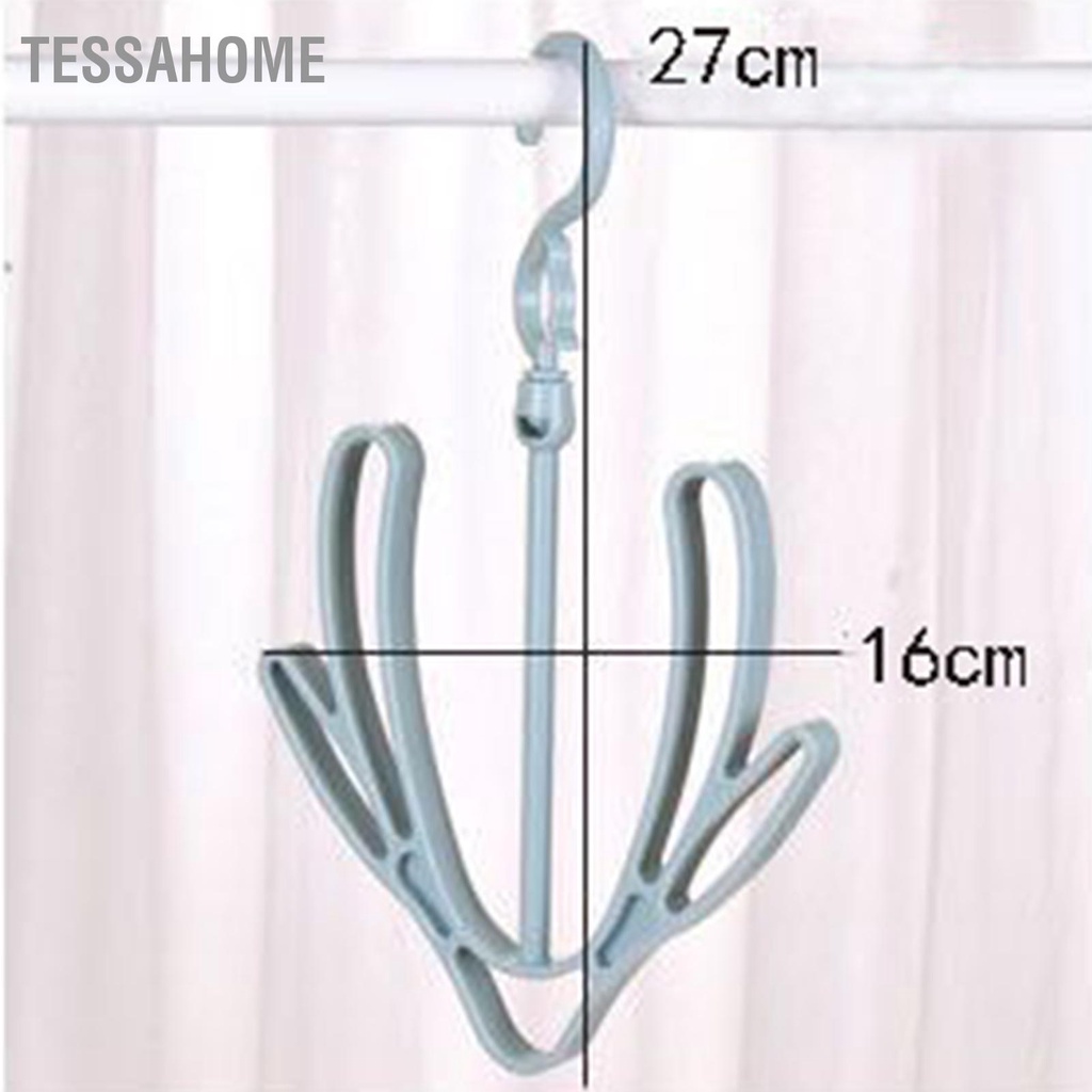 TessaHome Giá phơi giày PP 360 ° Có thể xoay được bằng gió có kết nối Giày lưu trữ Móc treo cho mũ khăn quàng cổ