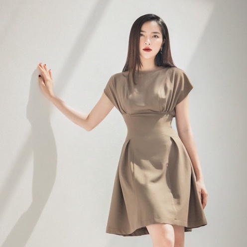 Váy nữ liền thân SOPHIE dáng chữ A chất liệu Kate Hàn MAIIMER V023AVS