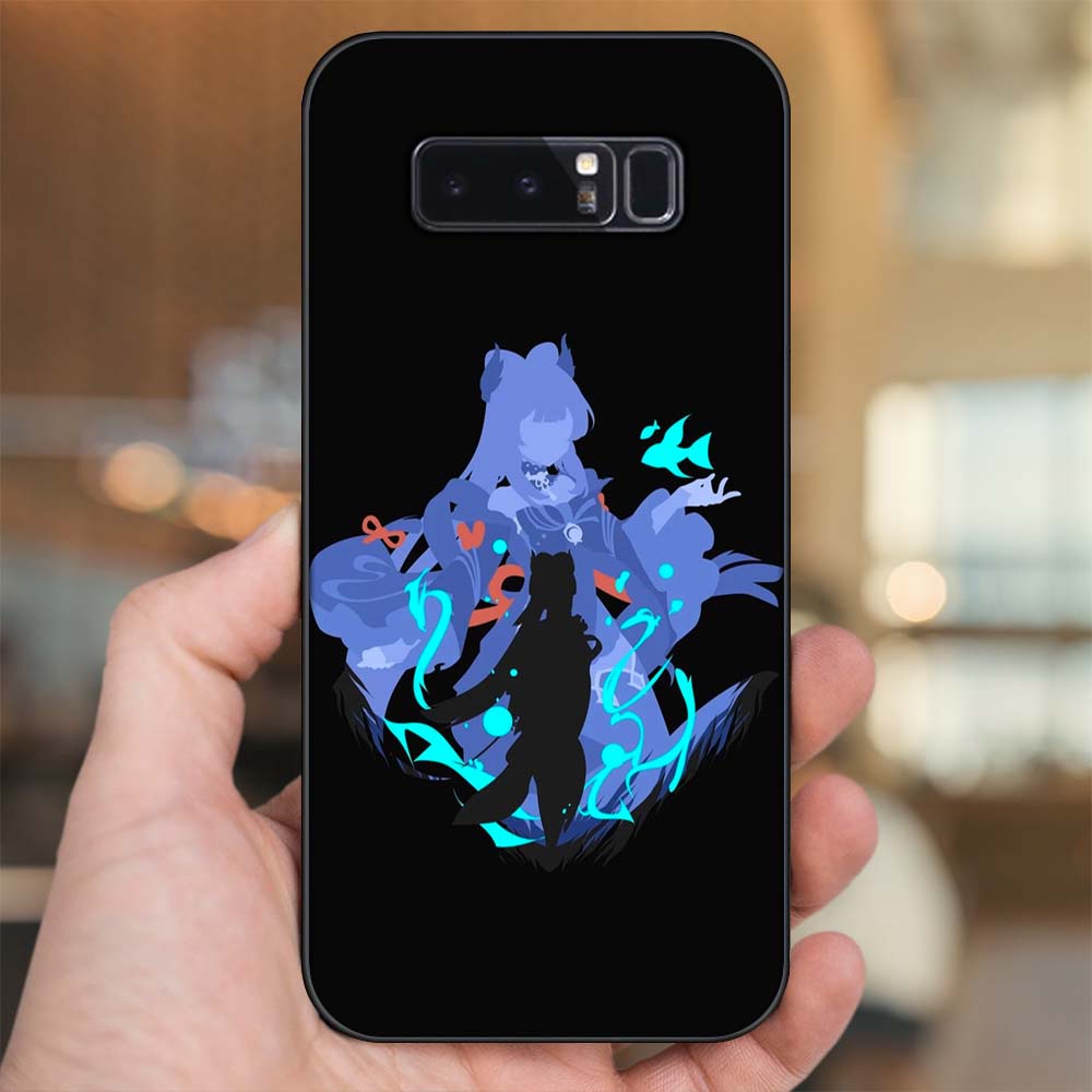 Ốp lưng Samsung Note 8 viền đen in hình Sangonomiya Kokomi Genshin Impact