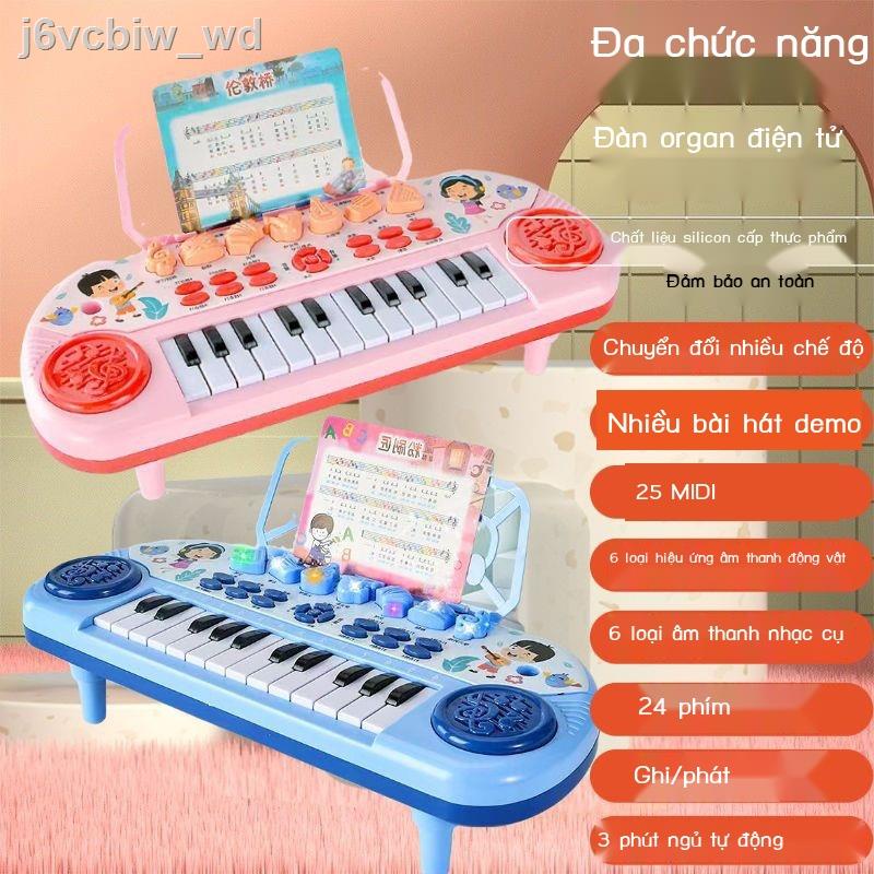▧ ◆ Đàn piano âm nhạc đàn organ điện tử nhỏ 3-6-12 tháng đồ chơi trẻ em 1-2 trẻ 3 tuổi bé trai và bé gái câu đố giáo dục