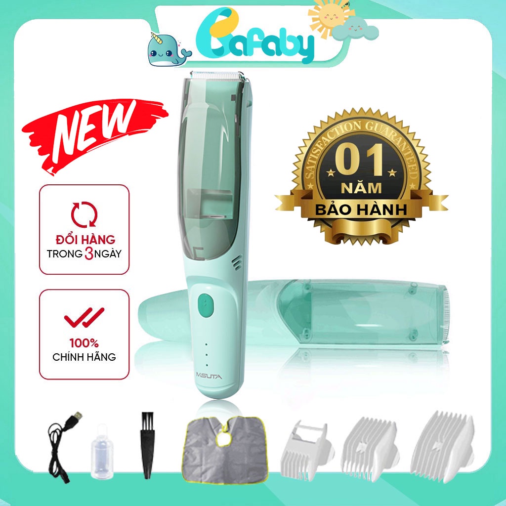 [SIÊU ÊM] Tông Đơ Cắt Tóc Cho Bé, Dùng Ngay Cả Khi Bé Ngủ, Có Sạc Pin Rời Kèm Bộ Phụ Kiện - Bafaby Kids - 040