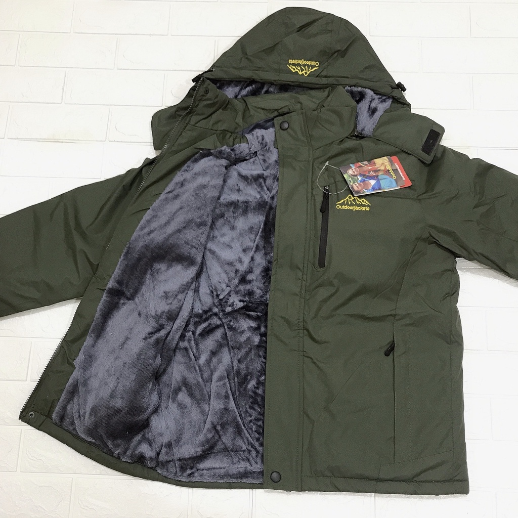 Áo khoác nam chống nước lót lông (3 lớp), hàng loại I, chuẩn tag outdoor 2022