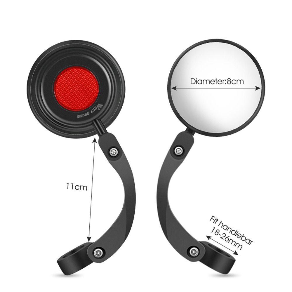 MIQUEL Gương Chiếu Hậu Góc Rộng HD 18-26mm Điều Chỉnh Được Gắn Tay Lái Xe Đạp