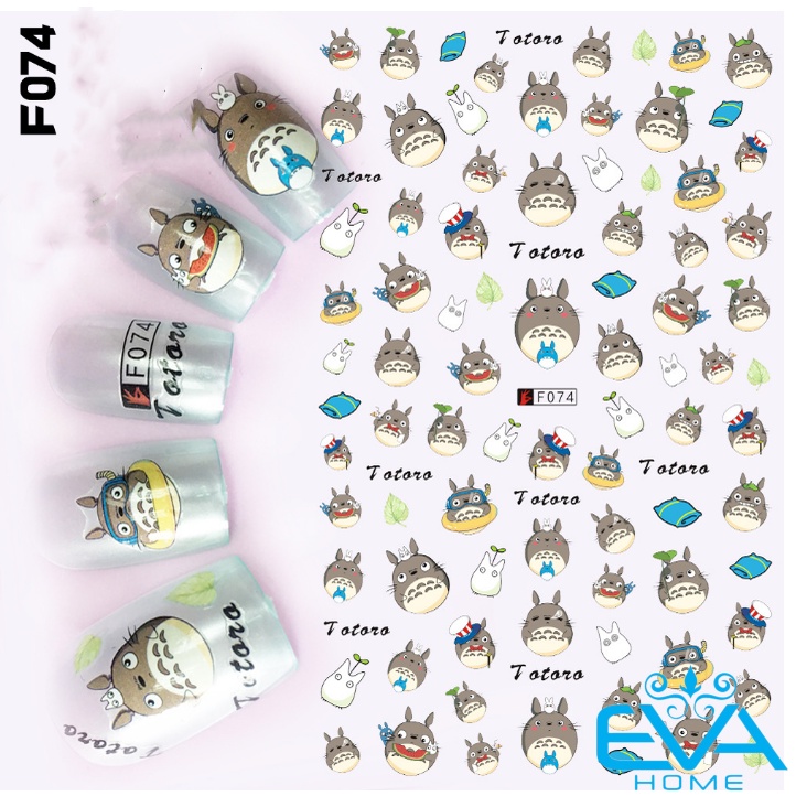 Miếng Dán Móng Tay 3D Nail Sticker Tráng Trí Hoạ Tiết Hoạt Hình Minion Cực Đáng Yêu Phill And Tim F067 -  F068