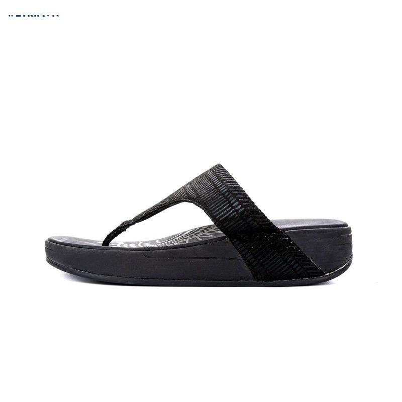 DÉP XỎ NGÓN SKETCHERS ĐEN SIÊU ÊM SIÊU NHẸ