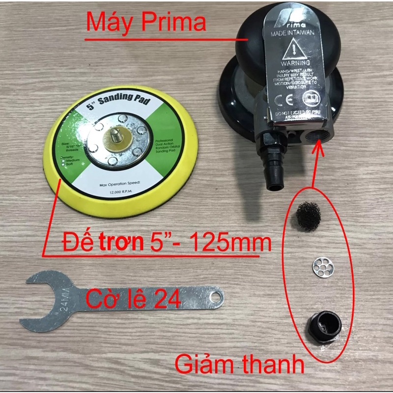 Máy chà nhám rung PRIMA 5” 125mm