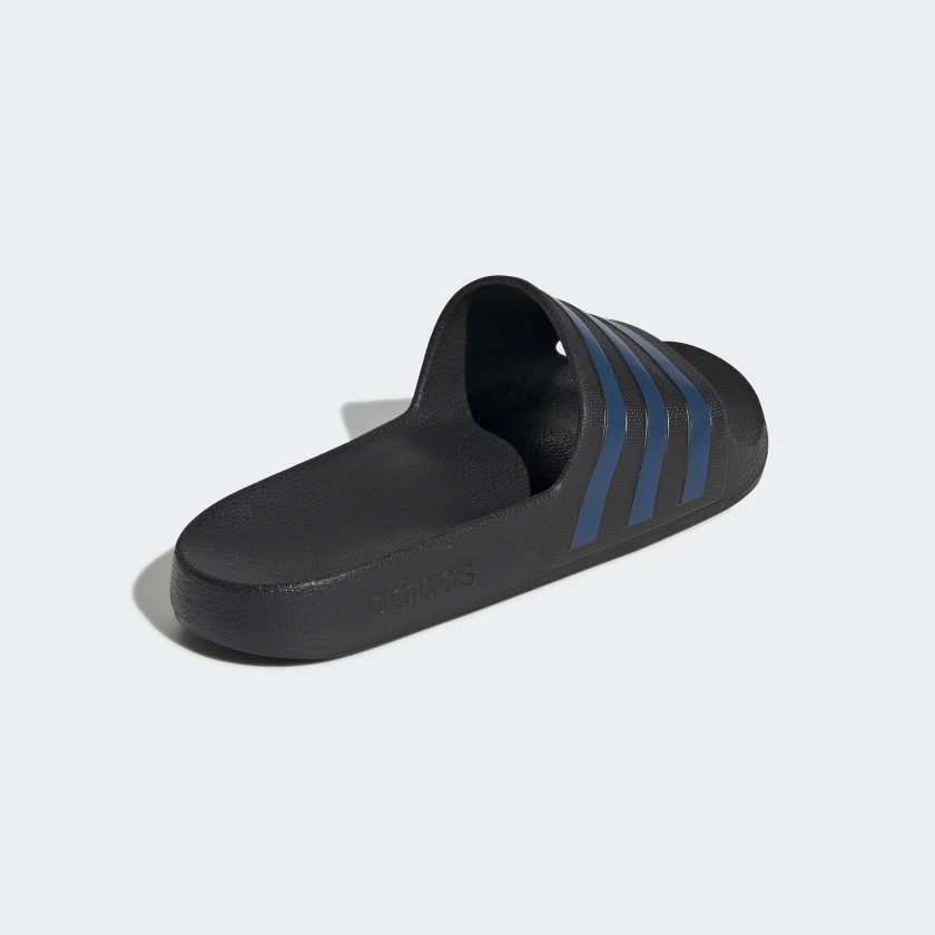 Dép chính hãng Adilette Aqua Black Navy đúc nguyên khối quai ngang không thấm nước