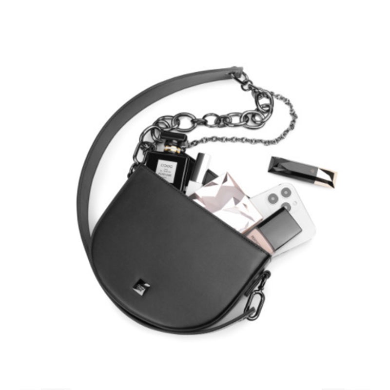 MISCHA Túi Đeo Chéo Vai Bằng Da PU Chất Lượng Cao Màu Trơn Phong Cách Hàn Quốc