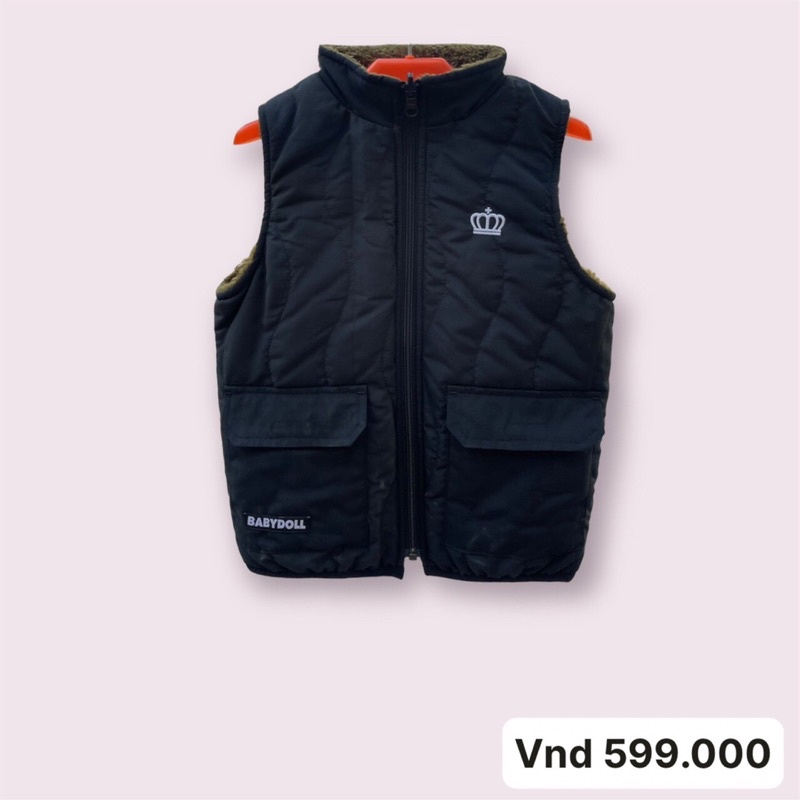 Áo gile xuất nhật mặc được 2 mặt siêu xịn sz 90-140 satsunkid