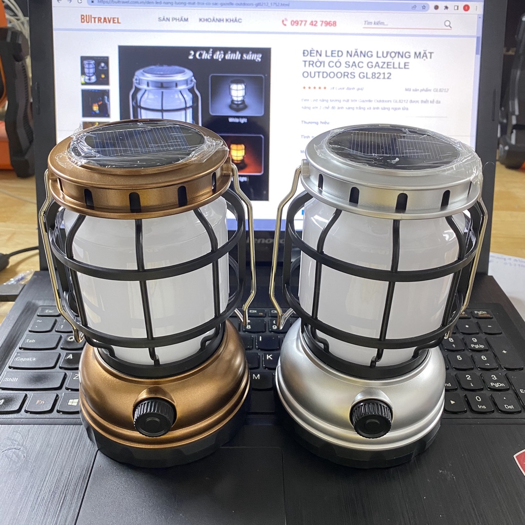 Đèn led đi bão tích điện BB8212- Đèn măng xông cắm trại tiện lợi- Bụi Travel