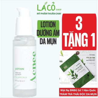 Toner da dầu mụn Acnee lotion laco nước hoa hồng cho da mụn nhạy cảm dưỡng ẩm cho da dầu toner da mụn dịu da khô 50ml