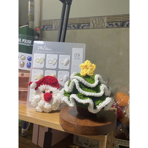 MÓC KHOÁ , PIN CÀI - ÔNG GIÀ NOEL BẰNG LEN