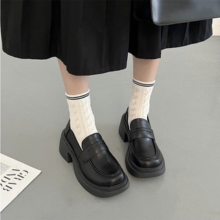 (SẴN) GIÀY LƯỜI O53 ĐẾ CAO 7CM PHONG CÁCH RETRO
