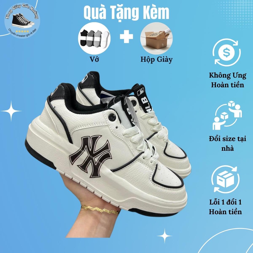 Giày MLB Chunky Liner hàng cao cấp đủ màu, Giày sneaker độn đế tăng chiều cao mlb ny bản đẹp full box bill