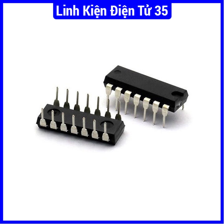 IC chức năng 74HC132 Quad 2-Input NAND Schmitt Trigger chân cắm DIP14