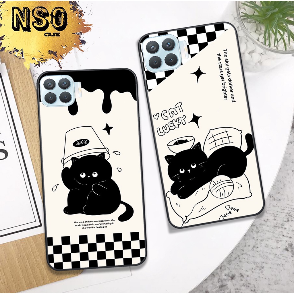Ốp Oppo A73 - A93 In Hình Họa Tiết Mèo Cute Đáng Yêu Đẹp Hot Trend 2023