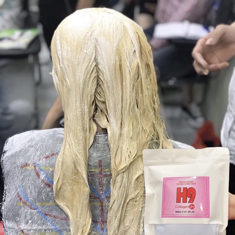 Bột Tẩy Tóc colagen H9 | Tẩy Êm Không Xót - Không Xơ Tóc - Lên Tông Nhanh