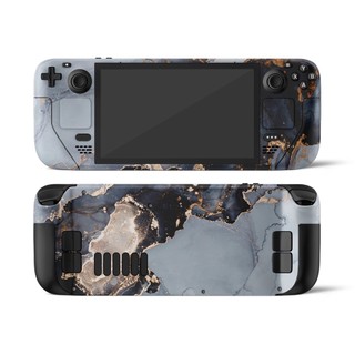 Skin dán Steam Deck mẫu Ethereal Black Gold Marble