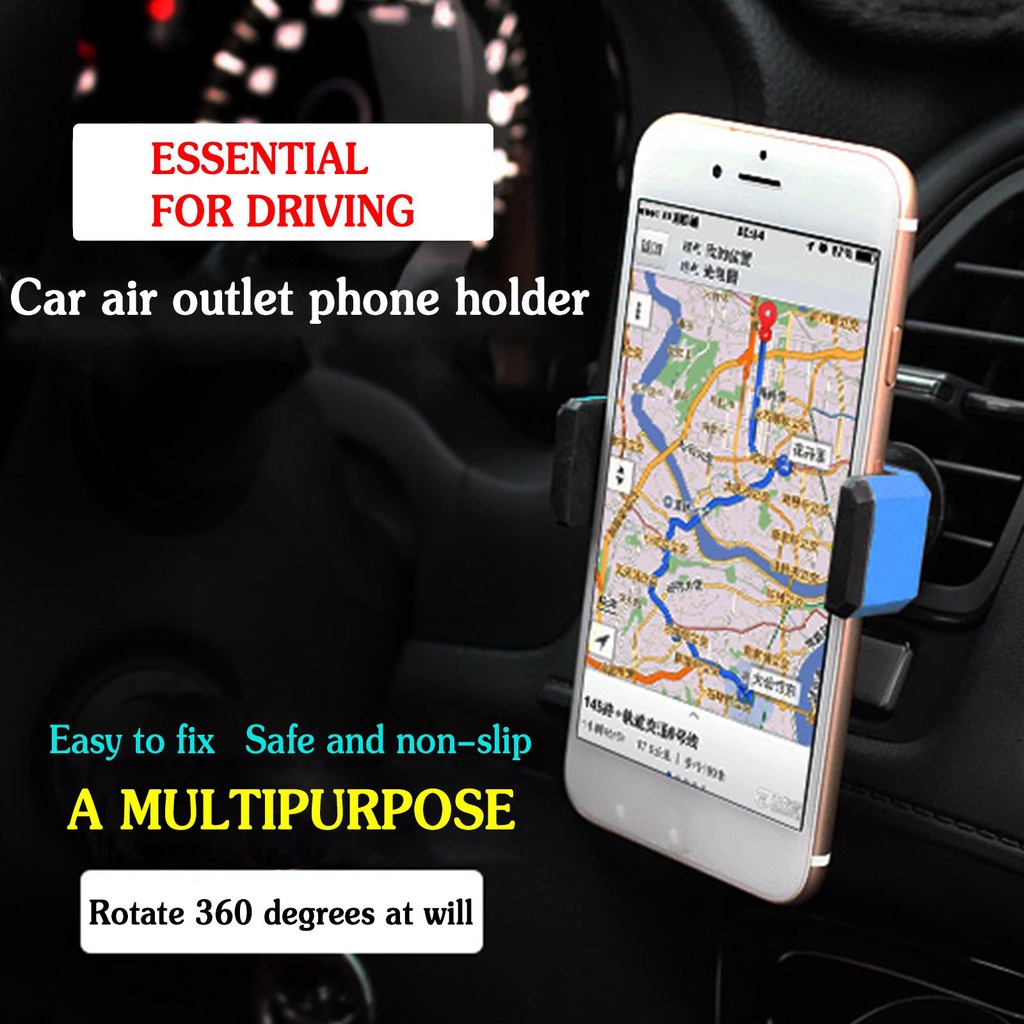 Giá Đỡ Điện Thoại 4-6 inch Gắn Lỗ Thông Gió Xe Hơi Tiện Dụng