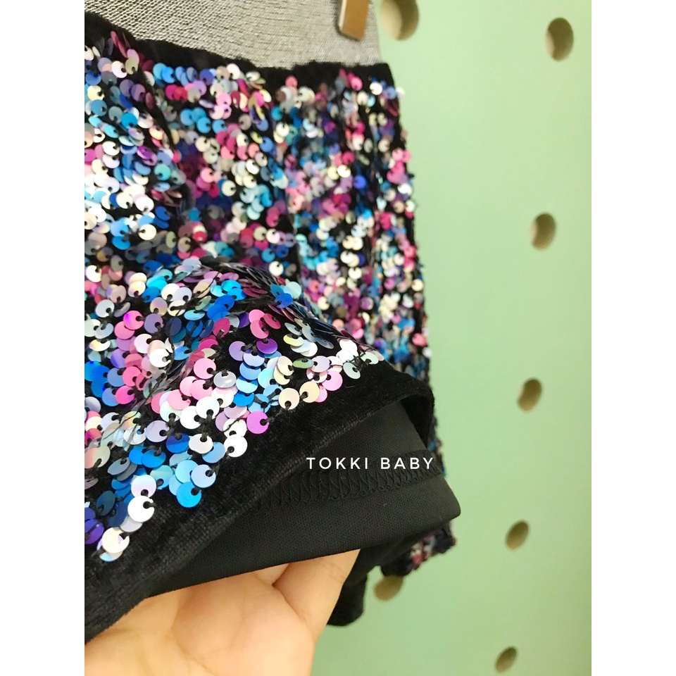 Chân váy saquin lấp lánh cho bé gái VGE002