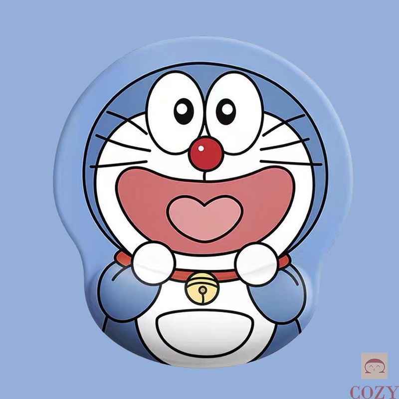 Lót chuột có đệm tay silicone cao cấp Cozy Style kích thước 25x22cm, Pad chuột kê tay họa tiết dễ thương