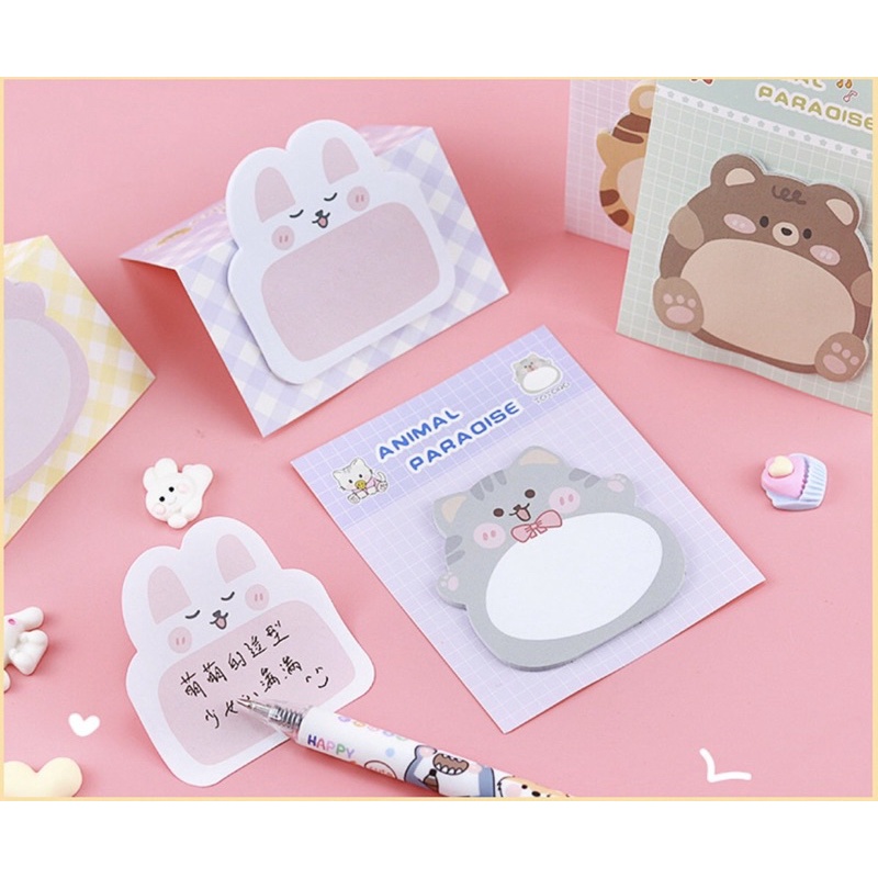 Giấy note hình động vật ngộ nghĩnh