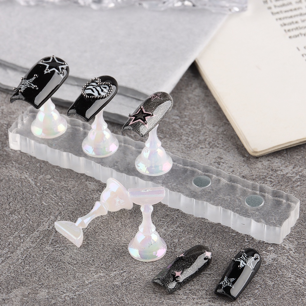 Giá Đỡ Nam Châm Trưng Bày Móng Tay Giả Bằng Nhựa Acrylic