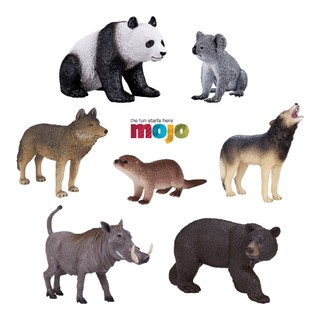 Bộ Mô Hình Động Vật Các Loài Thú Trong Rừng Chính Hãng Mojo