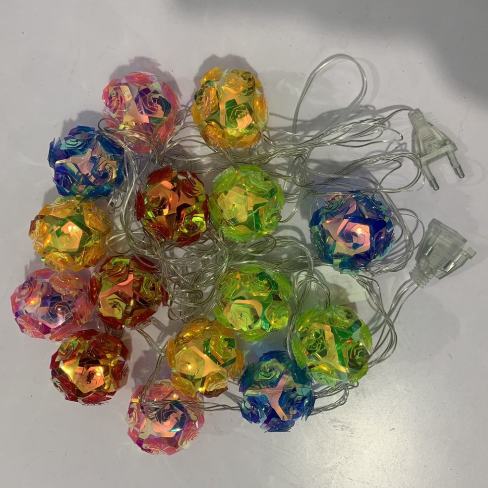 ĐÈN NHÁY TRANG TRÍ 5M 15 BÓNG 7 MẦU MỚI VỎ NHỰA 2022