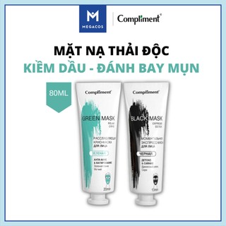 Mặt nạ Compliment Green Mask Giảm dầu, mụn 80ML