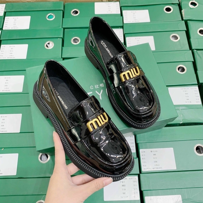 Giày lười nữ miu miu ,giày nữ loafer loại 1 fullbox .Thuytienshoes