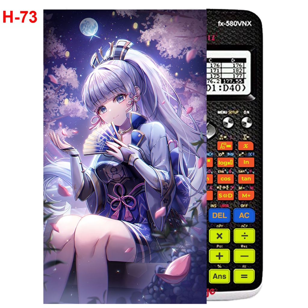 Decal Máy tính CASIO fx570, fx580, ...anime Gemshin Impact