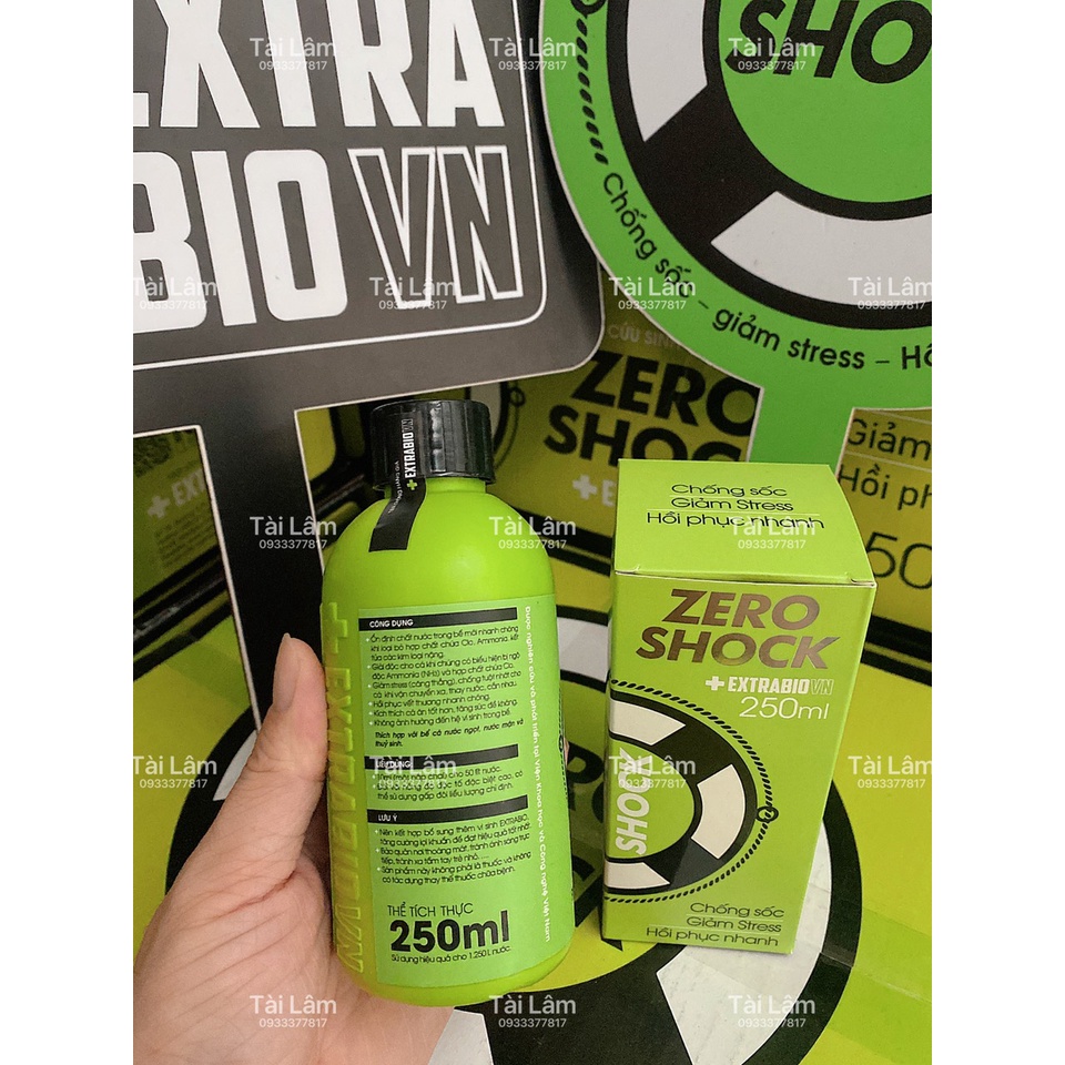 Extra Bio ZERO SHOCK 125ML - CHỐNG SỐC  GIẢM STRESS  HỒI PHỤC NHANH CHO CÁ CẢNH