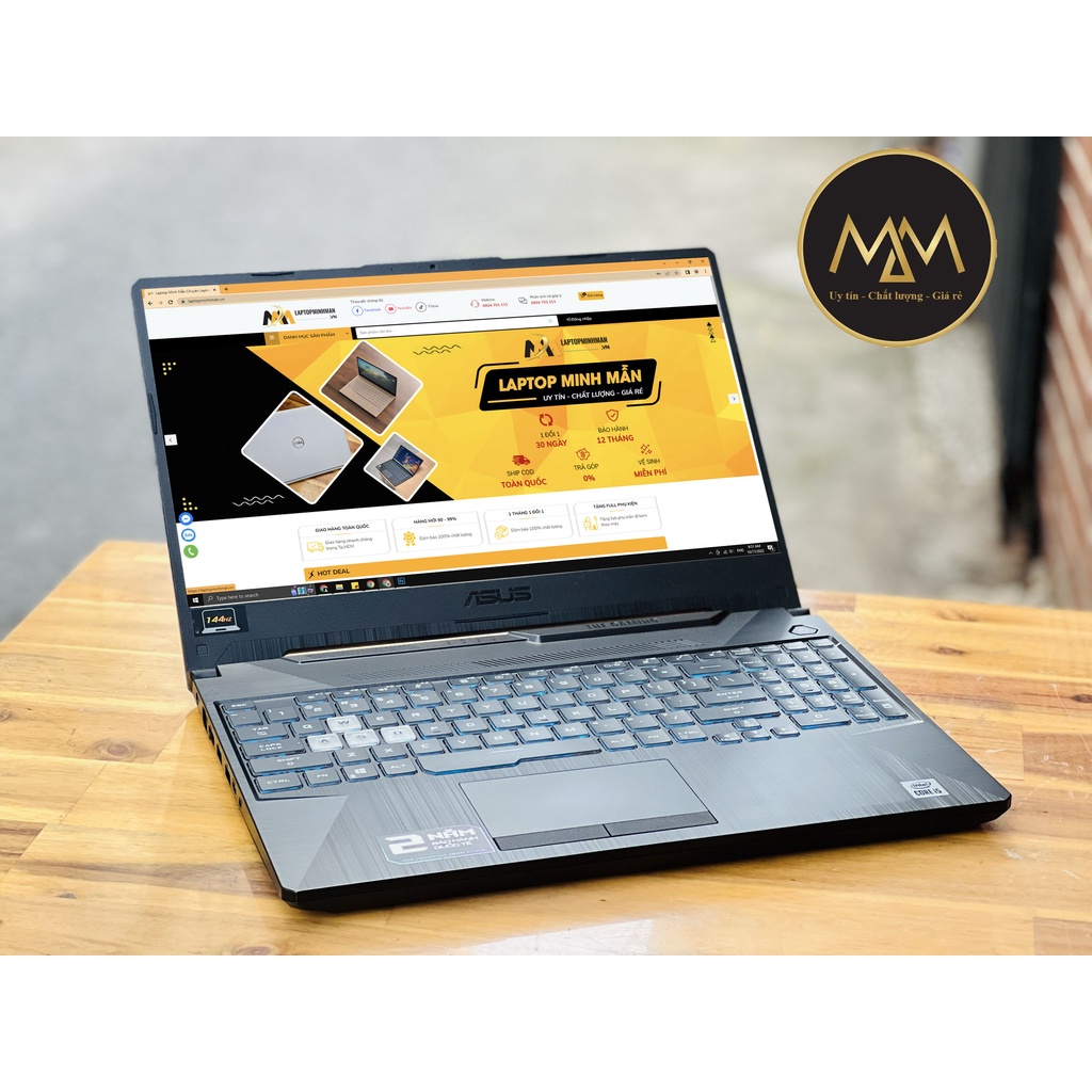 ASUS TUF GAMING F15 FX506LH I5 10300H GTX 1650 4GB 2022 RAM 8GB SSD 512GB 144HZ CHUYÊN GAME VỎ NHÔM GIÁ RẺ