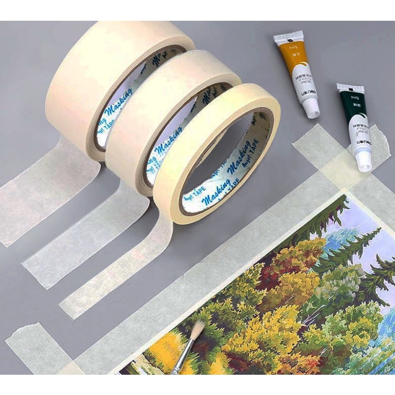 Băng keo giấy dán cố định tranh 1.2 cm /2.4 cm