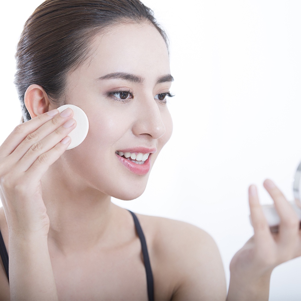 1 Mút Trang Điểm Ướt Và Khô Mềm Mại Hình Tròn / Vuông Dành Cho Nữ