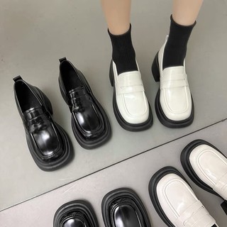 Giày oxford cao gót đế 6cm mũi tròn nữ Fullbox
