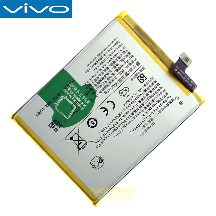 Pin Vivo S1 Pro, Y9S B-K3 4500mAh Zin + Tặng Keo Dán Pin + FreeShip
