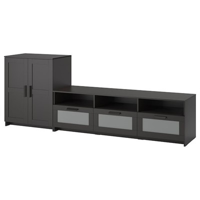 KALUA, COMBO Kệ tivi 3 hộc kéo kết hợp tủ 3 tầng STO_053, 258x41x95cm, kệ gỗ tủ gỗ Scandi Home