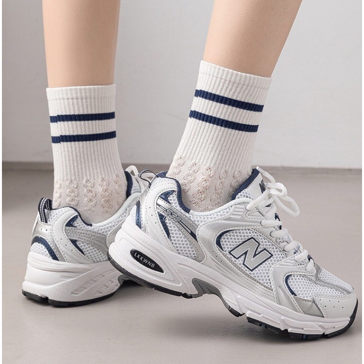 Tất cổ cao nam nữ vải cotton hoạ tiết gấu xanh cute, vớ nữ cao cổ phong cách vintage Hàn Quốc TNCC