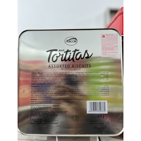 Bánh Tortitas Con Công 415 gam Kèm túi xách