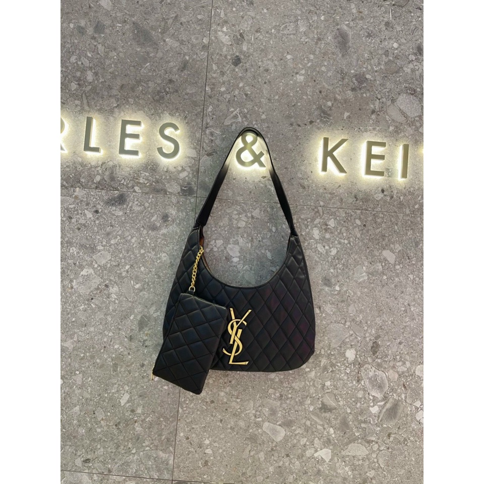 BST Túi Xách Y/S/L Tote, Túi Xách Tay Da Chần thêu ô mã sang chảnh nhiều mẫu mã đẹp màu đen trắng chất xịn Letty