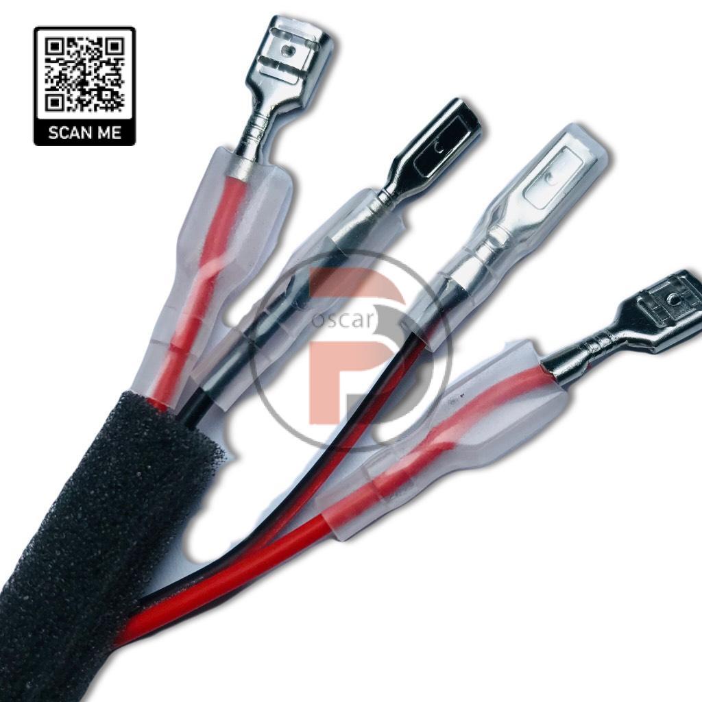 Dây loa AWG 20-22 đã bấm cos và bọc mút eva 25cm