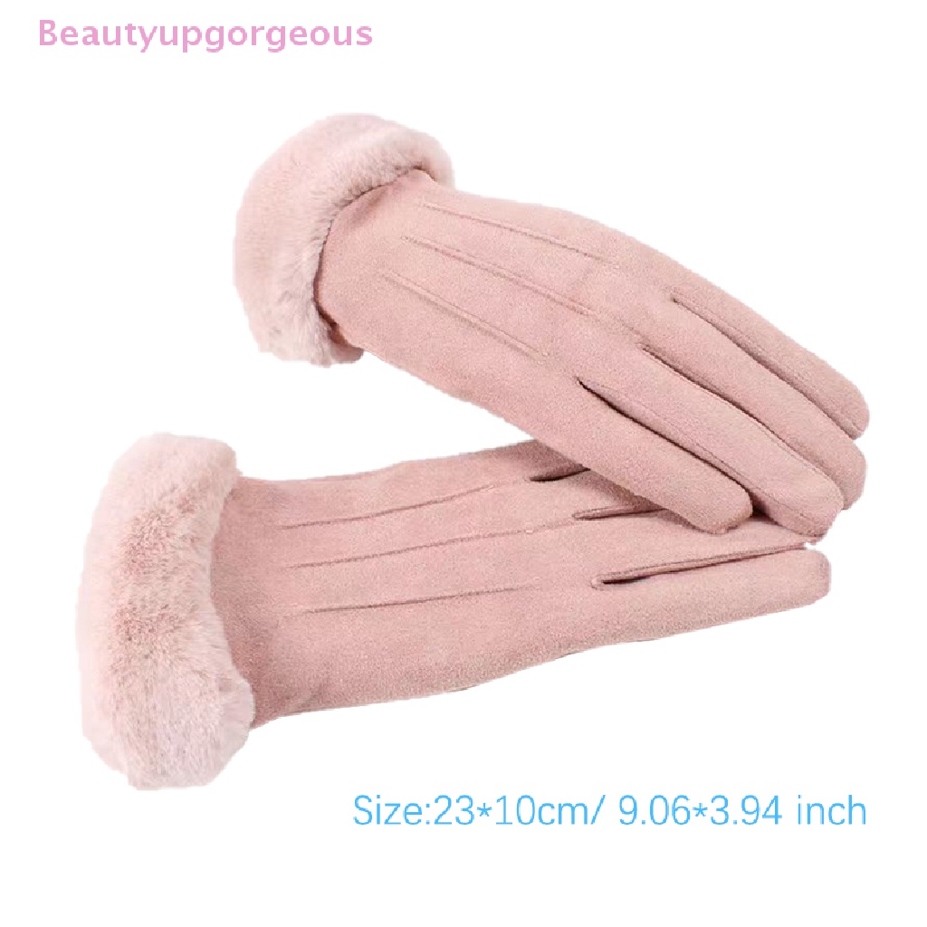 1 Đôi Găng Tay Lái Xe Đạp Chống Gió Mùa Đông Có Thể Chạm Màn Hình Cảm Ứng Dành Cho Bạn Nữ