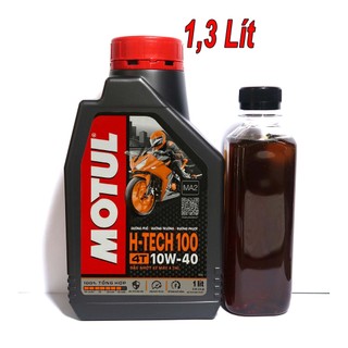 1,3L Nhớt Motul H-TECH 10w40 Tổng Hợp Cho Raider, Satria, GSX, ...