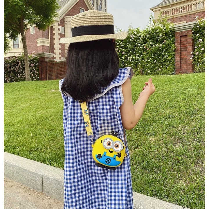 Túi Đeo Chéo silicon Hình Minion Siêu Đẹp Cho Bé